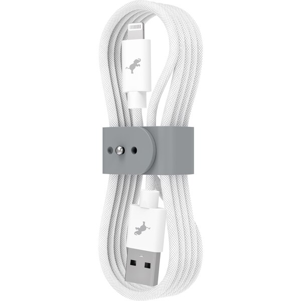 Nimble PowerKnit FLEX USB Cable - White 6.5Ft USB-A to Lightning
